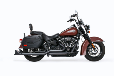 Preview: AUSPUFFANLAGE TRUE DUAL SHARKTAIL 2-2, FÜR M8 SOFTAIL AB Bj. 2018 MIT EG-ABE